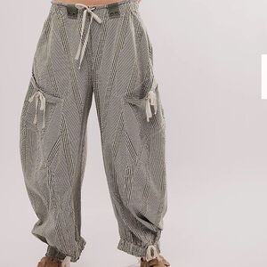 Boho Olive Green Harem Pants